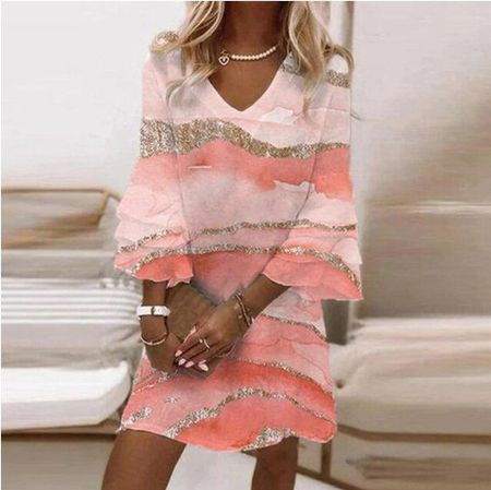 NEUES luftiges, blickdicht Kleid rosa Gr. S - 222419