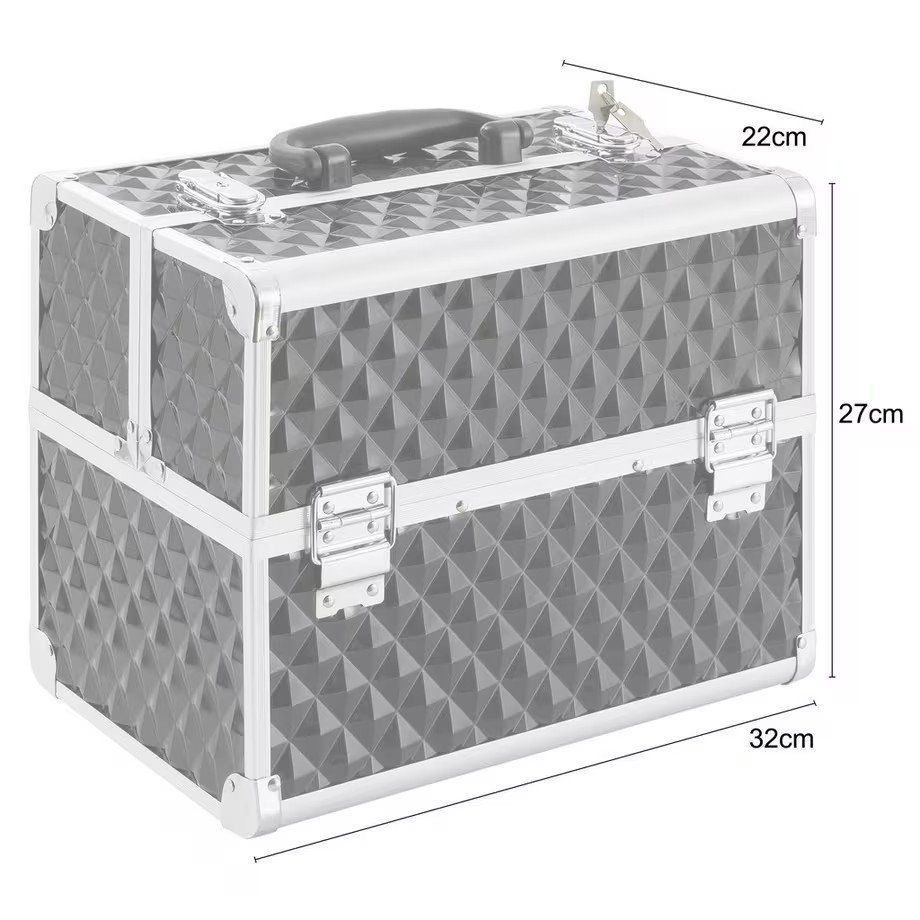 Make-up: Schminkkoffer, Beauty Case schwarz, neu – Nuovo (secondo la descrizione) da Krauchthal venduto da MEWA01 1
