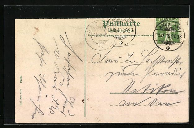 Cartoline postali: AK Rheinfelden, Sanatorium, 1910 – Usato da Berlin venduto da bartko-reher 1
