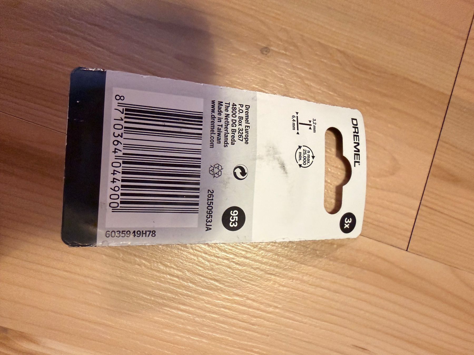 Dremel Tutti gli attrezzi: Dremel 953 Korund-Schleifspitze 6,4mm – Usato da Amriswil venduto da Trivet 1