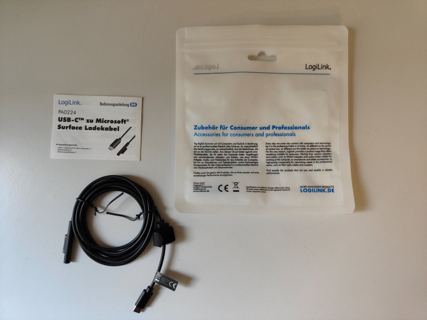 Microsoft Cavi: USB-C zu Microsoft Surface Ladekabel – Nuovo (secondo la descrizione) da Winkel venduto da 89Q2DF3 3