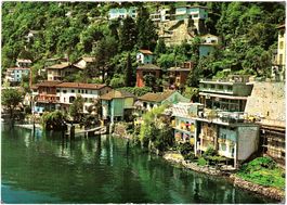 Flugaufnahme PORTO RONCO - Paolino Matern.ca. 1970 (TI)