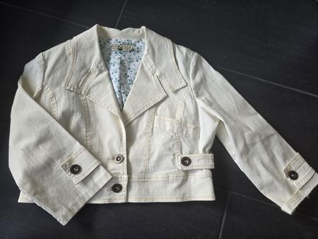 Kurzjacke Damen beige Grösse M-L
