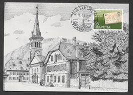 Maximumkarte 705 S. 1184 Fleurier 700 Ans 16.6.1984