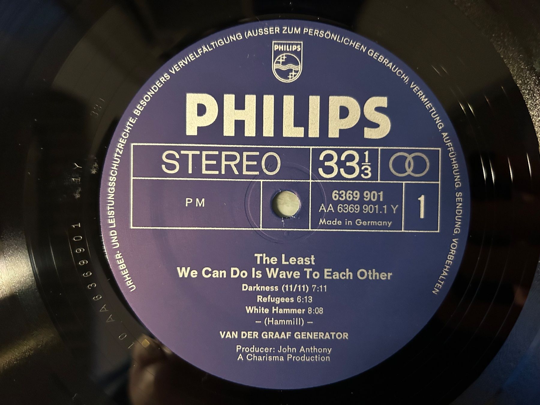 Dischi in vinile: Van der Graaf Generator - The Least we can do is wave ...... – Usato da Aesch BL venduto da BlueMusicRecords 6