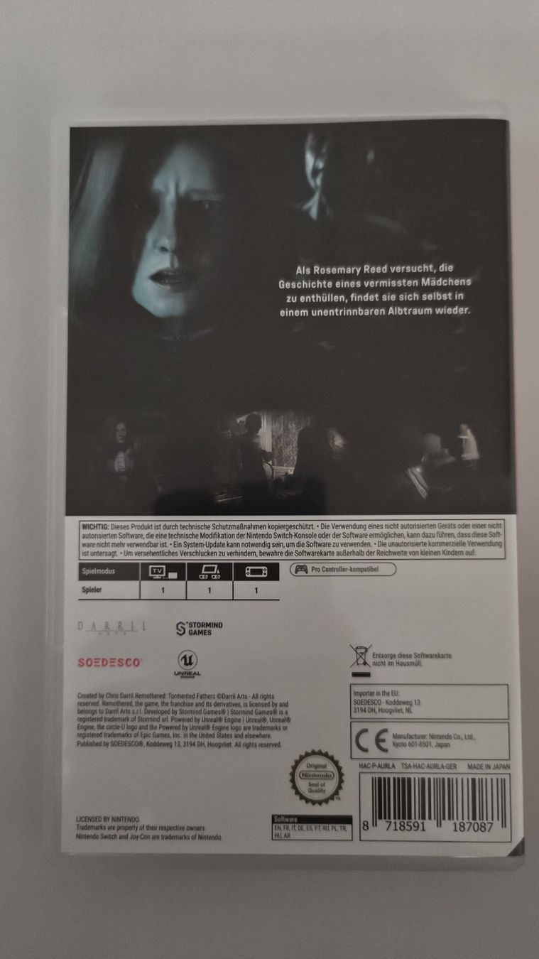 Nintendo Giochi: Remothered Tormented Fathers (Nintendo Switch) – Usato da Holziken venduto da Miglioregamesnmore 1