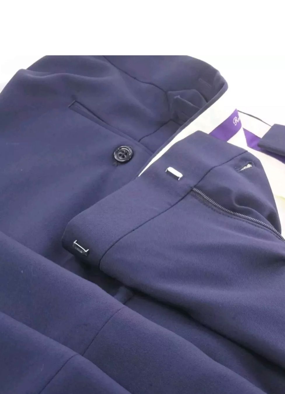 Ralph Lauren Hosen: Ralph Lauren Purple Label Solid Navy Pants  700€ / W39 – Neu (gemäss Beschreibung) aus Lausanne von Nat_Sha 2