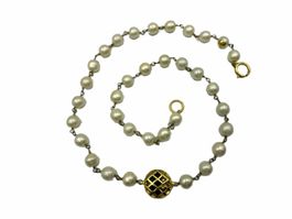 CHANEL Perlen Sautoir Vintage Rare 80cm *S4708