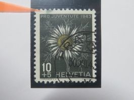Abart Pro Juventute J 106.2.03 farbig getönte Stelle i. o. R