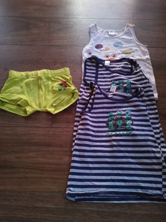 Unterwäsche Unterhemd Boxershort 110/116 Jungen
