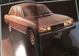 Prospekt PEUGEOT 604 STI/SRD turbo, 82, UNGEL. richtig schön