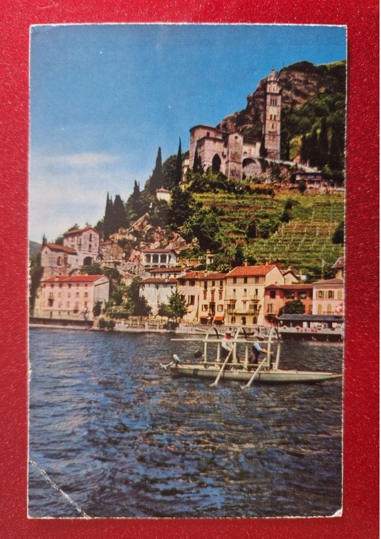 Cartoline postali: Morcote Lago di Lugano 1967 – Usato da Melchnau venduto da Fishel