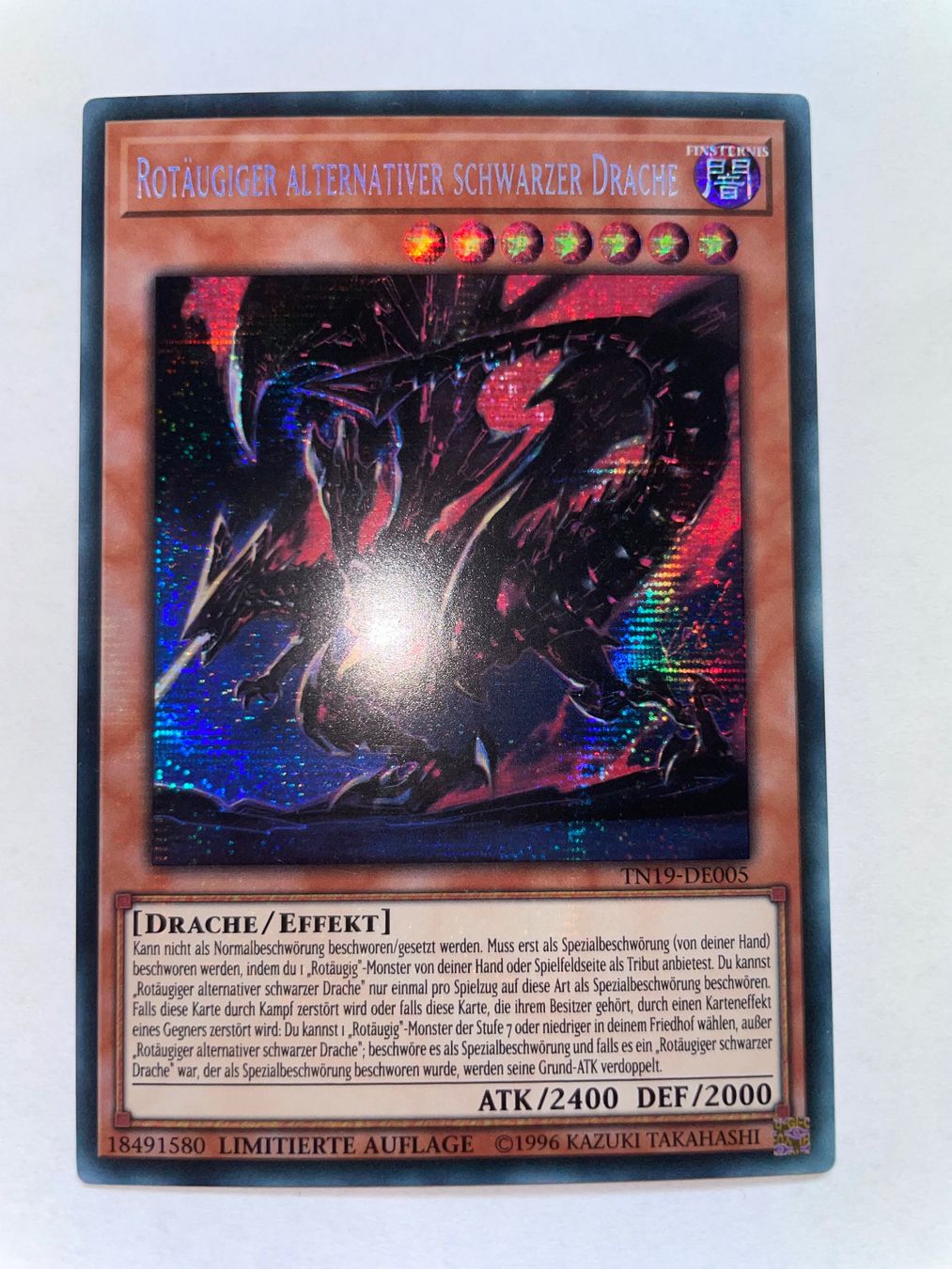 Yugioh Carte collezionabili: YuGiOh Rotäugiger alternativer schwarzer Drache – Usato da Altstätten SG venduto da ChangeMaker