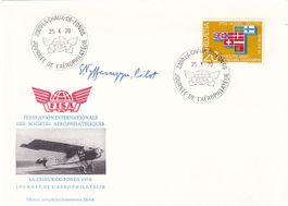 Tag der Aerophilatelie 1970, Unterschrift Ernst Nyffenegger!