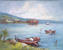 Johann Walter Bollier, (1878-1975) Ölbild