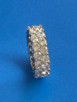 Luxus Elegante Gr:18/8 Ring Memoire Zirkonia Silberfarben