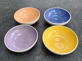 4 farbige Müslischalen, Villeroy & Boch, Schalen, Bowle