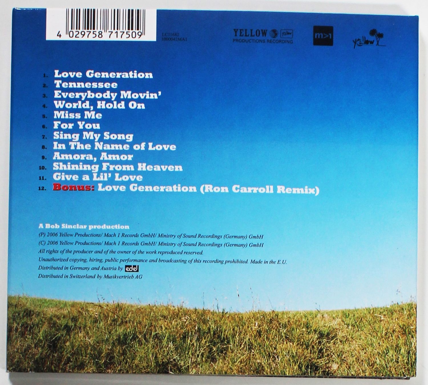 CD: CD - BOB SINCLAR - WESTERN DREAM - 1. Auflage DIGIPACK – Usato da Brüttisellen venduto da Collector-Corner 3