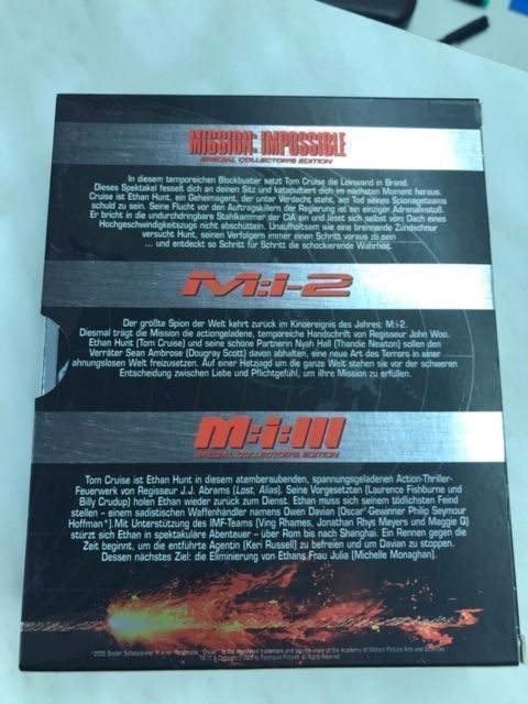 Tutti i DVDs: HD DVD Box Mission Impossible 1-3 – Usato da Oberweningen venduto da Bumblebee2 3