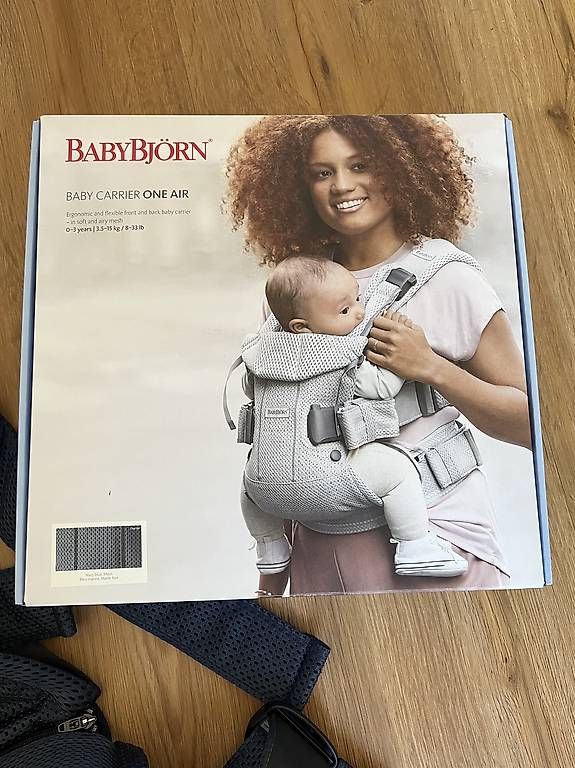 Marsupi portabebè: BabyBjörn One Air, Navy blue – Usato da Obergösgen venduto da hufii 2