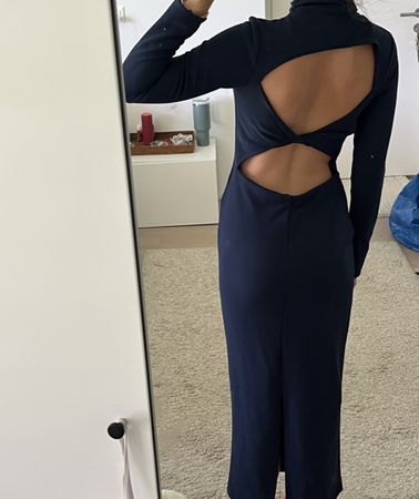 Zara cocktailkleid S navy blue