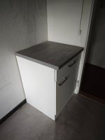 Schubladenkommode weiss, 2 Schubladen, freistehend