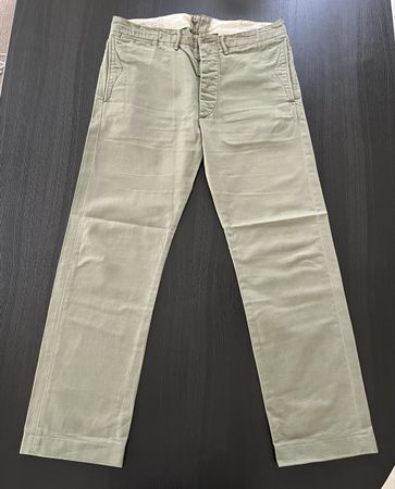 Double RL Officer Chinos Olive Green