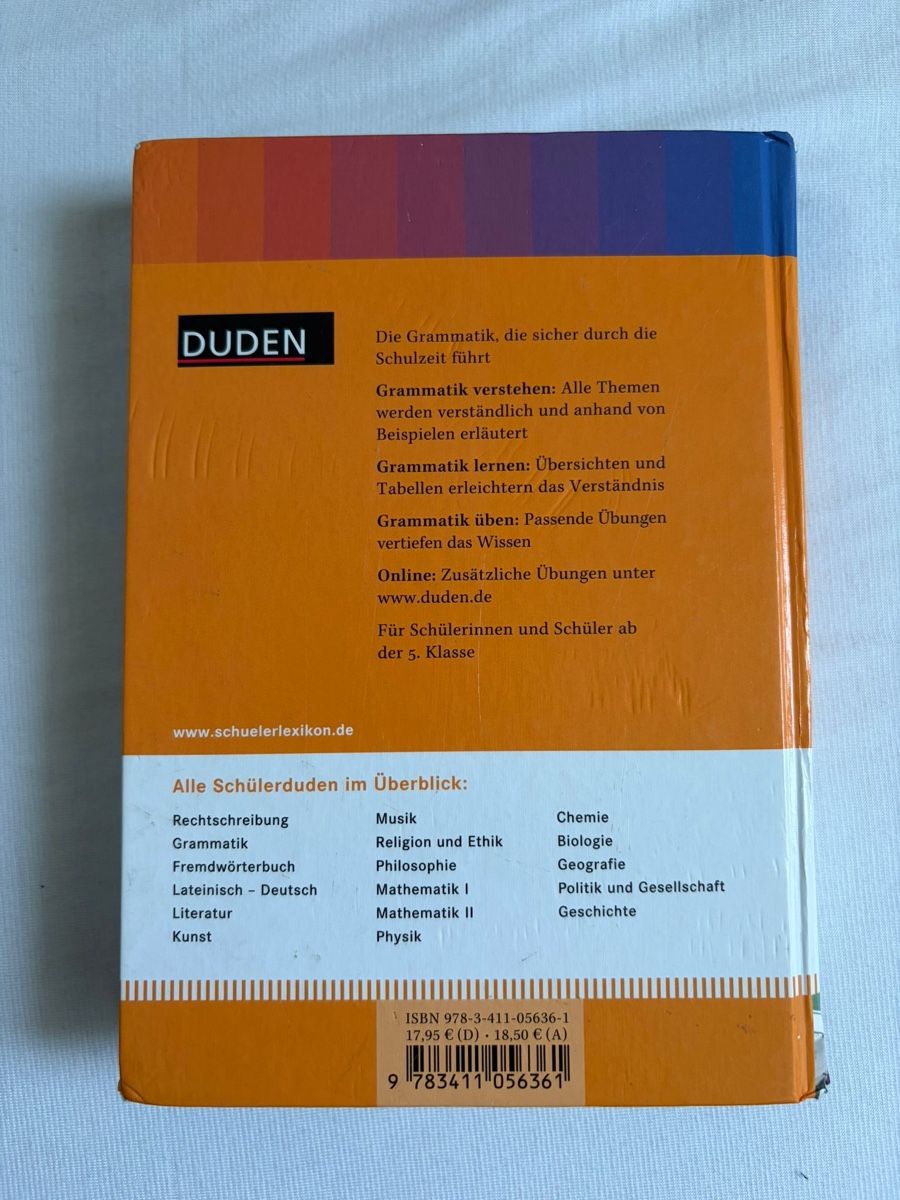 Bücher: Schüler Duden Grammatik Deutsch – Neu (gemäss Beschreibung) aus Zug von alex___4 1