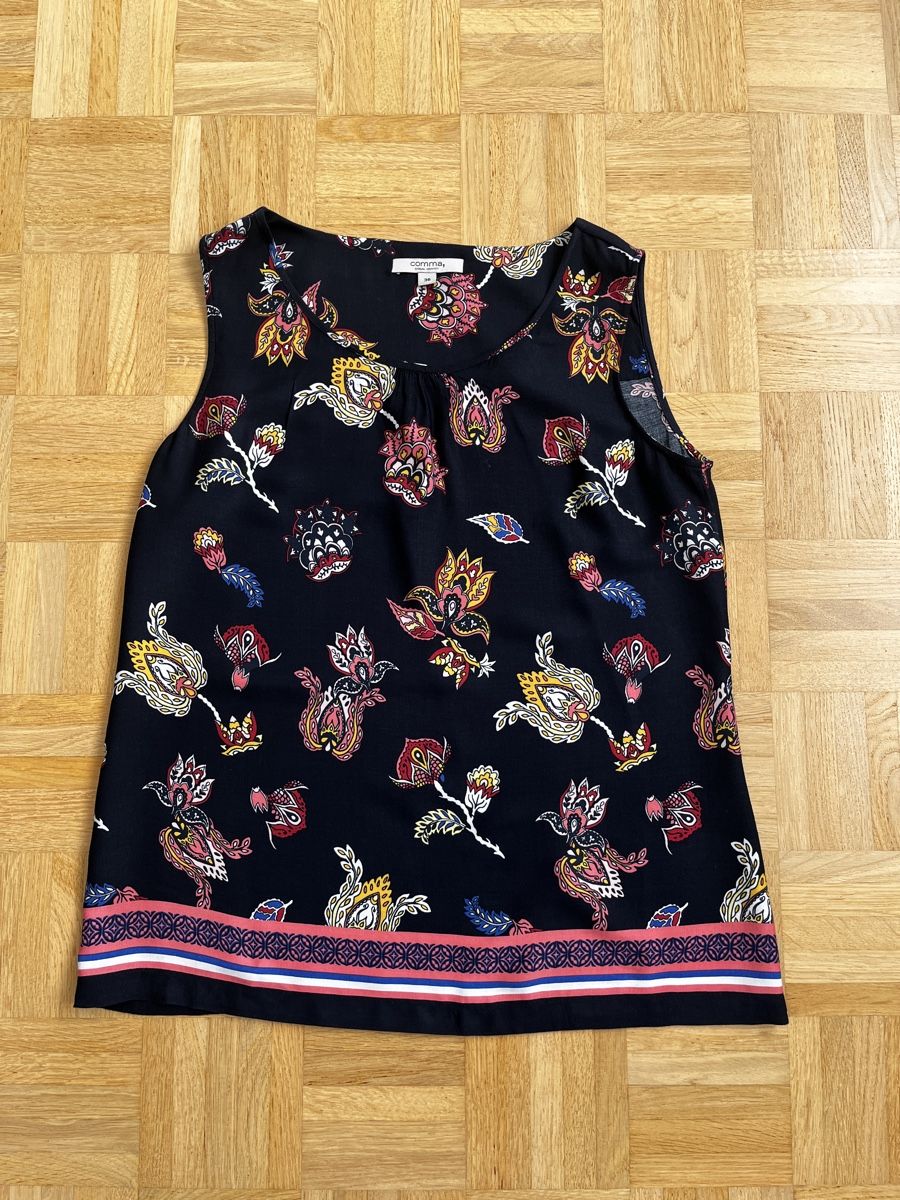 Comma Top: Comma Blusentop im Paisleymuster, Grösse 36 – Usato da Zürich venduto da Kleanthy 3