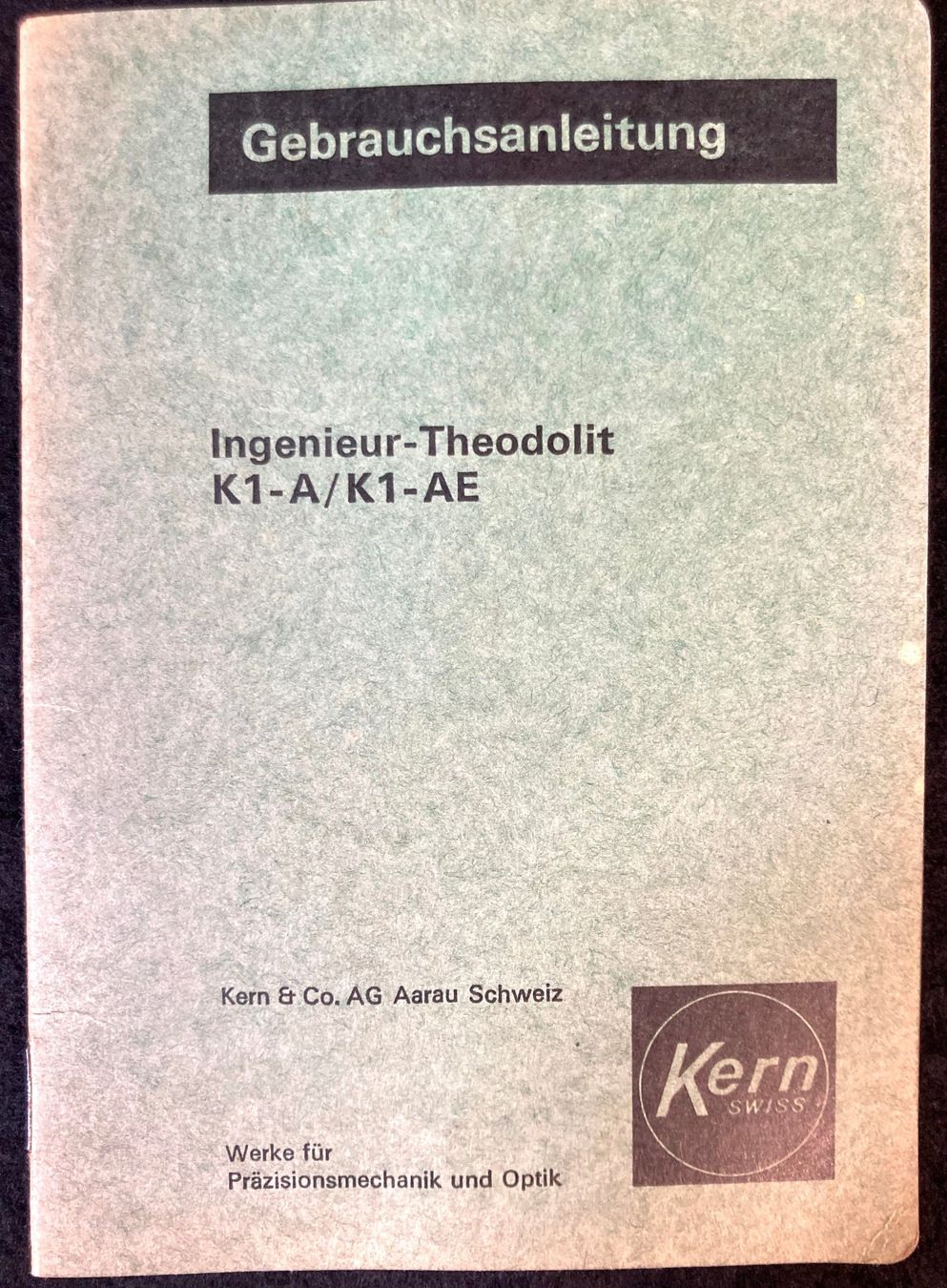 Wild Misurare: Kern  K1-A Theodolit mit Stativ – Usato da Luzern venduto da Solanor13 4