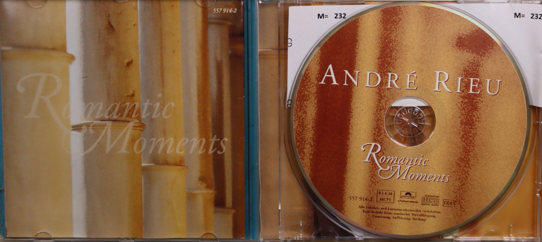 CD: André Rieu – Romantic Moments – Usato da Luzern venduto da CONTENTI 1