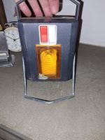 Vintage Arbeitslampe / Baulampe mit Fuss, 