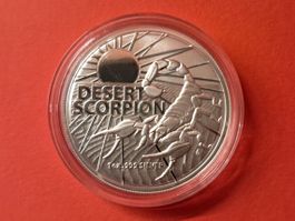 1 OZ UNZE SILBER DESERT SCORPION 2022 DANGEROUS ANIMALS QUEE
