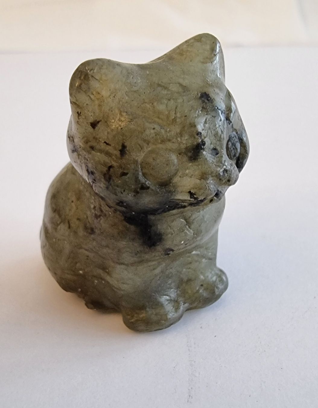 Statuette: Labradorit Katze Statue / Figur Höhe ca. 3cm – Nuovo e nell'imballaggio originale da Menziken venduto da Mirager 2