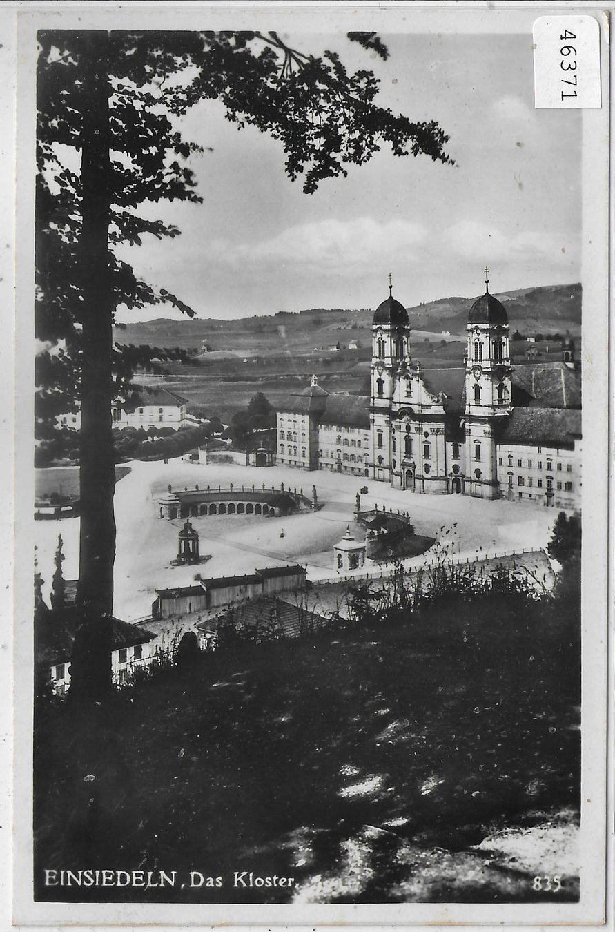 Cartoline postali: Einsiedeln - Das Kloster – Usato da Ettingen venduto da Kartenplanet