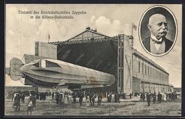 Köln, Einfahrt des Reichsluftschiffes Z