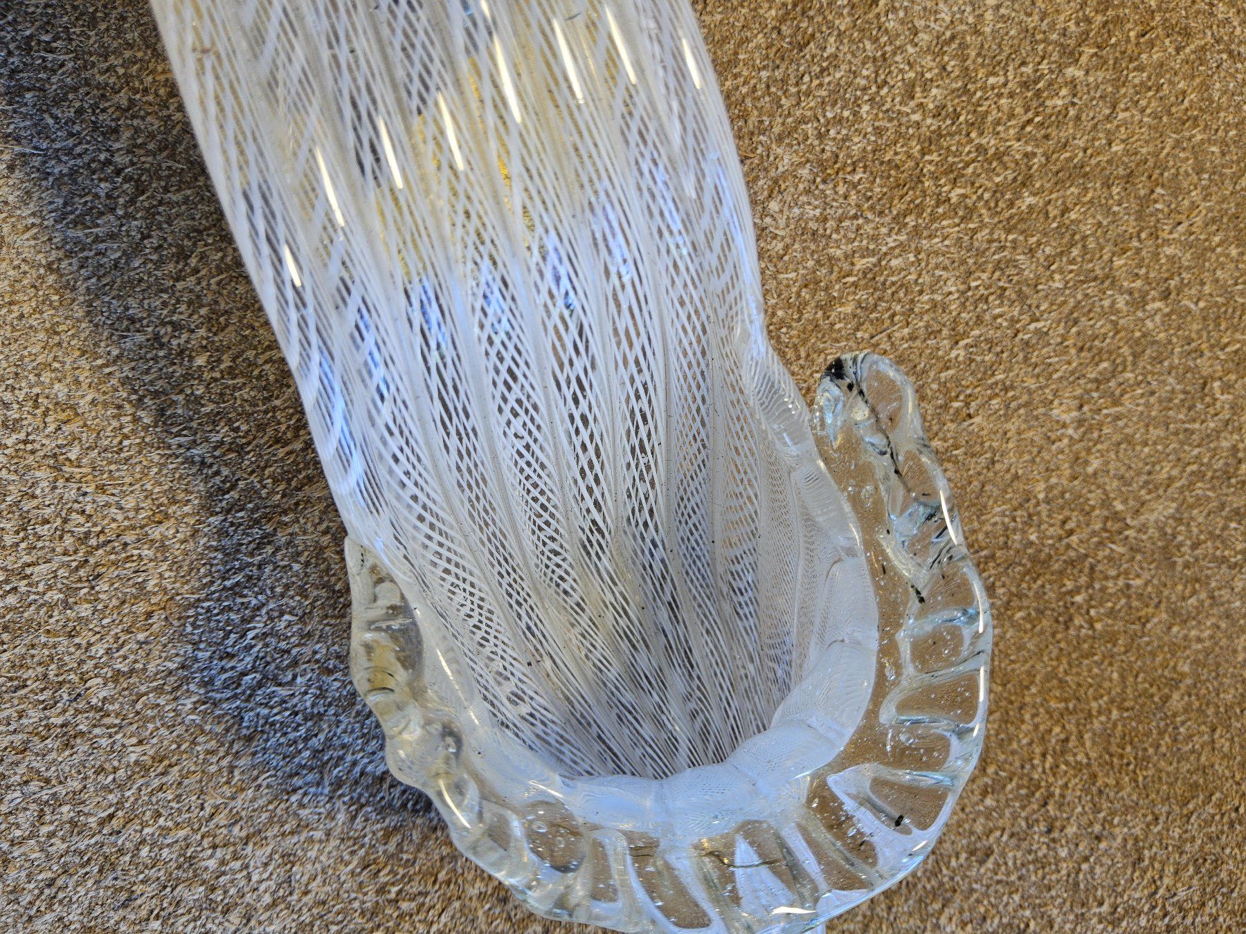 Murano Bicchieri: Murano Glas Schuh Latticino Aventurin – Usato da Zürich venduto da SciTec 2
