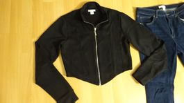 44 / XL - JEAN SKINNY + JAQUETTE COURTE