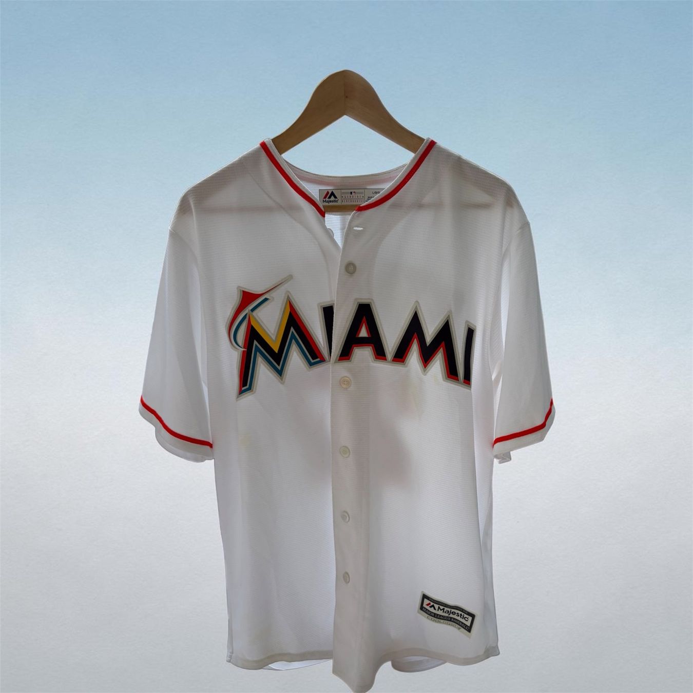Leibchen & Hosen: Maillot baseball MIAMI Marlins - Stanton 27 – Gebraucht aus Genève von kevinjaquemet