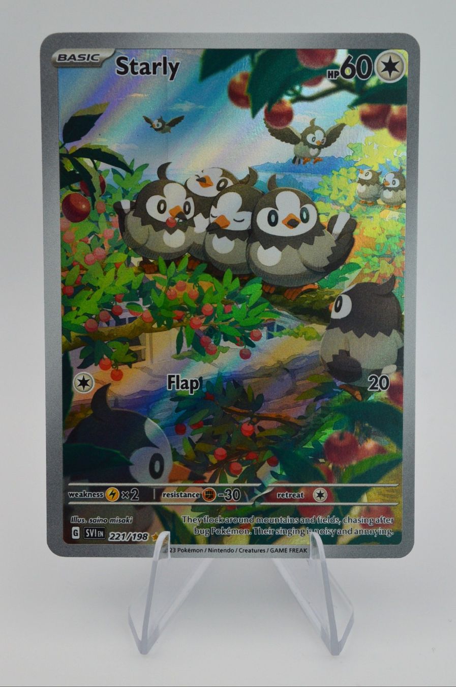 Pokémon Carte collezionabili: Starly - SV 221/198 - EN - Pokémon – Usato da Winterthur venduto da blue_funk