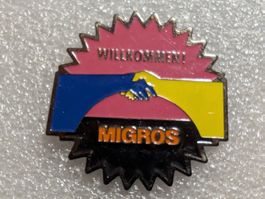 Ansteckpin 244: Willkommen Migros