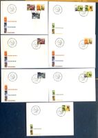2000/ FDC Tourismus - Satz + Einzel Satz n.1000-1004