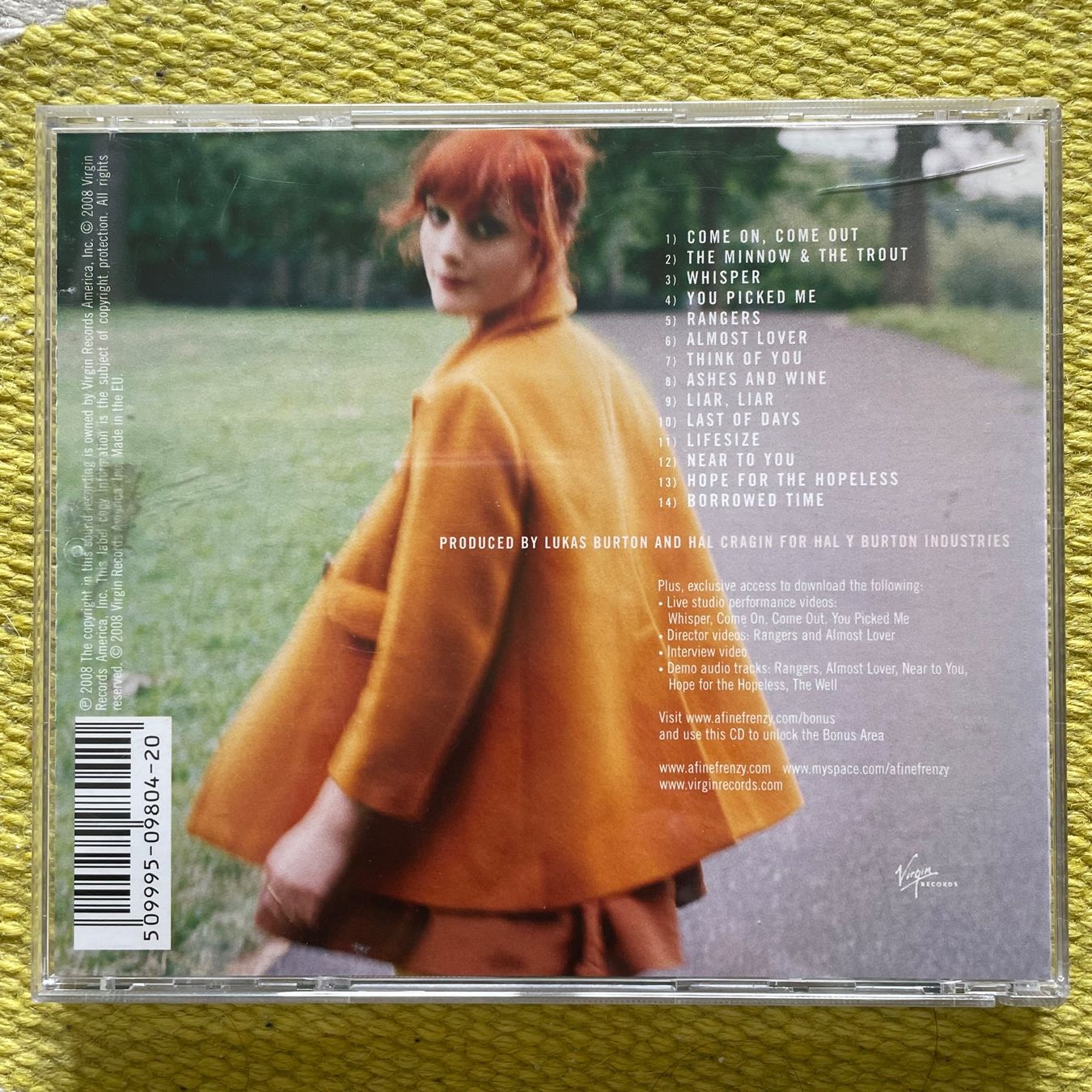 CD: A FINE FRENCY-ONE CELL IN THESE SEA – Usato da Rorschacherberg venduto da CD-Roli 1