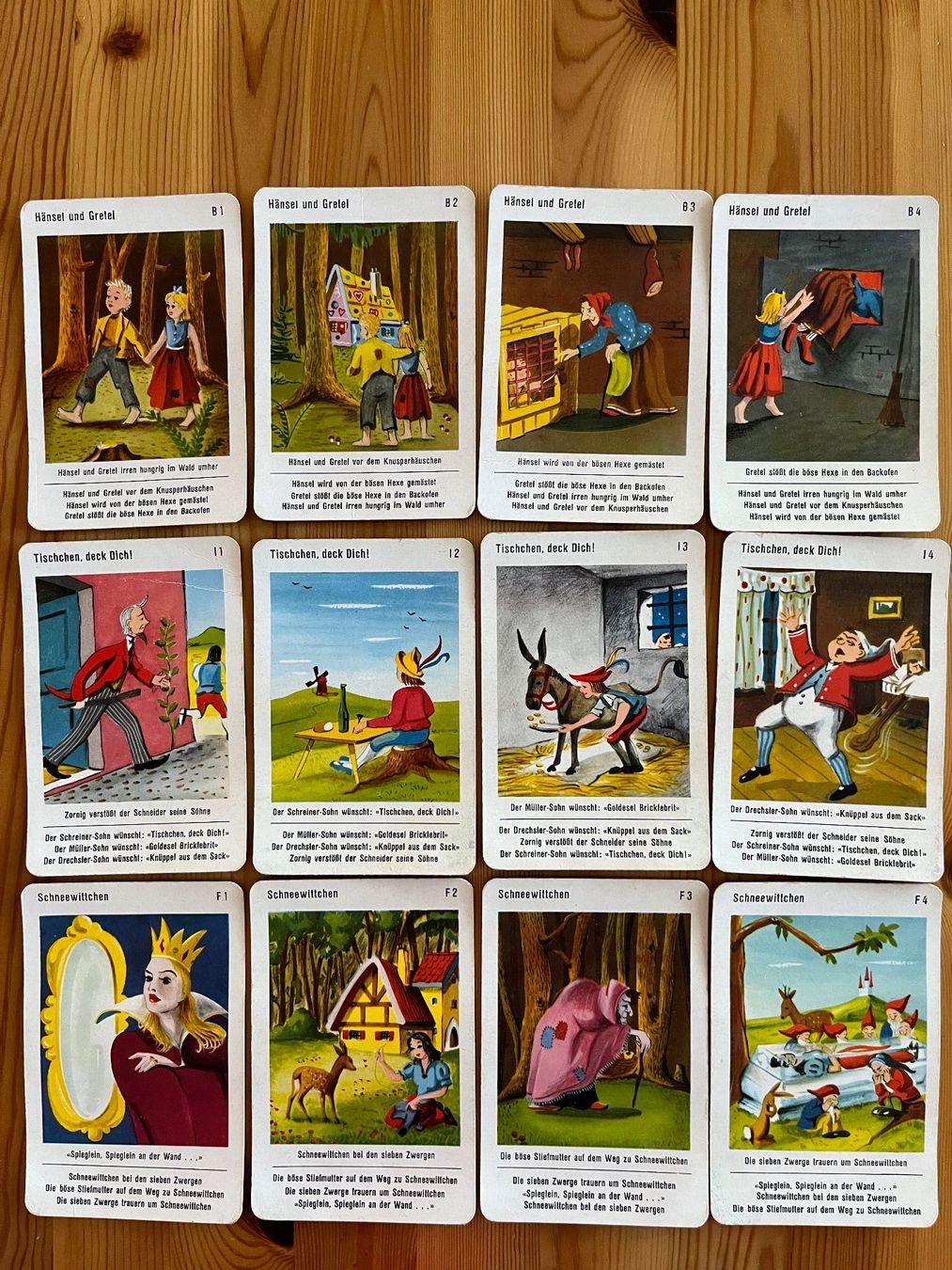 Carlit Giochi: Märchen-Quartett Carlit (1950) – Usato da Zürich venduto da Gurkis 5