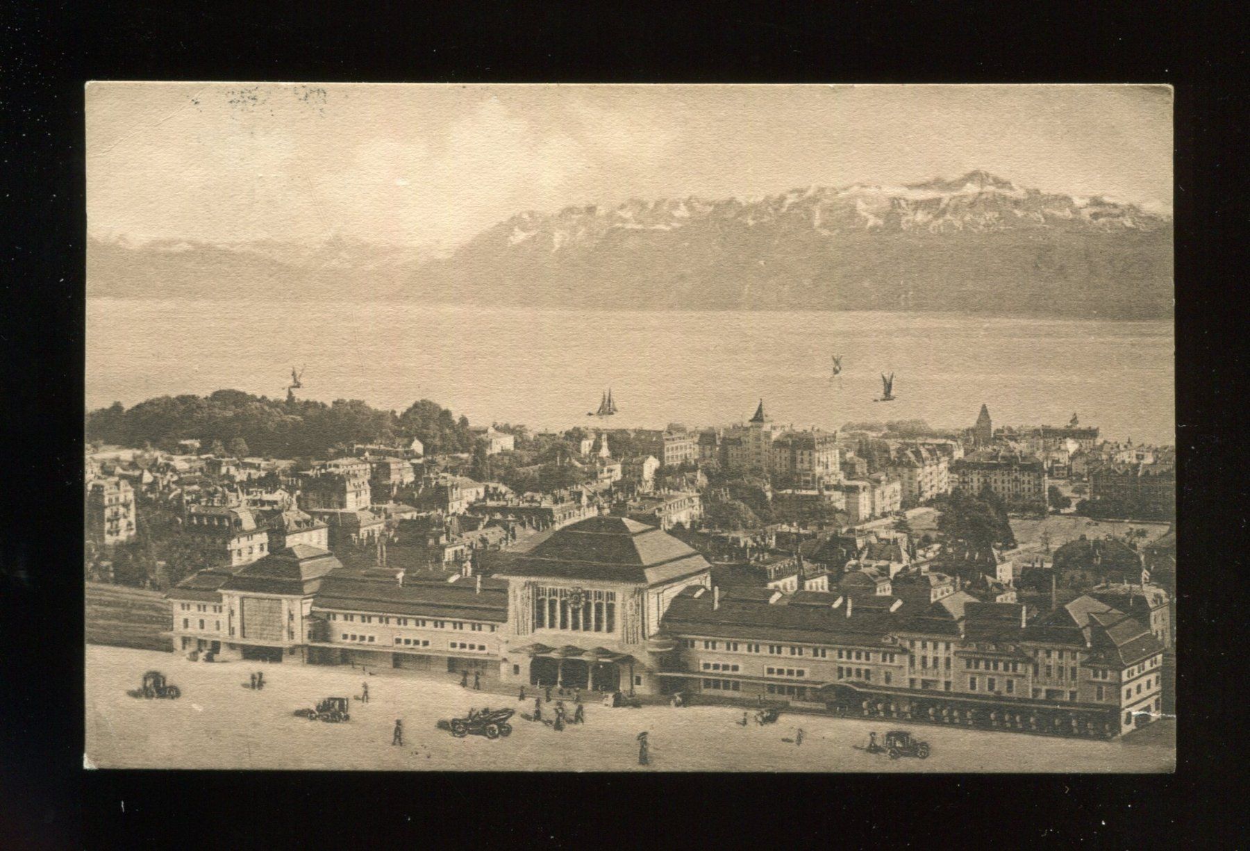 Cartoline postali: Lausanne, Gare – Usato da Aarau venduto da Elmaar41