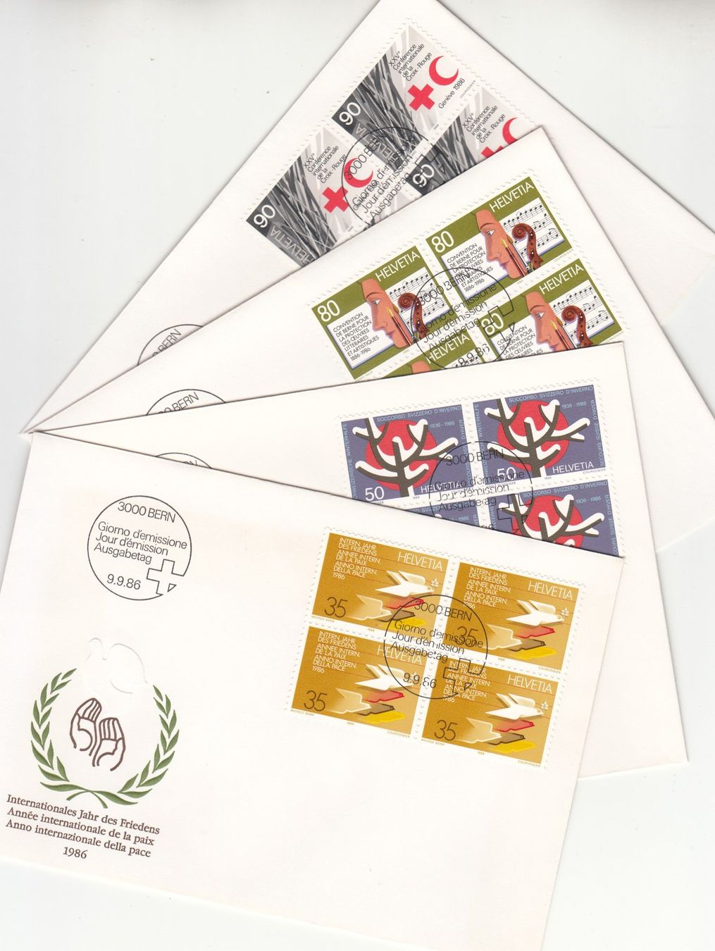 Tous les timbres: SBK 727 - 730 im 4er-Block FDC – D'occasion à Bürglen TG par StampGraf