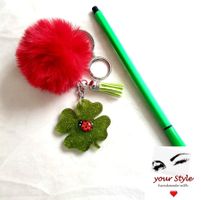Schlüssel-Anhänger 🍀 "GLÜCKSBRINGER"🍀 handmade