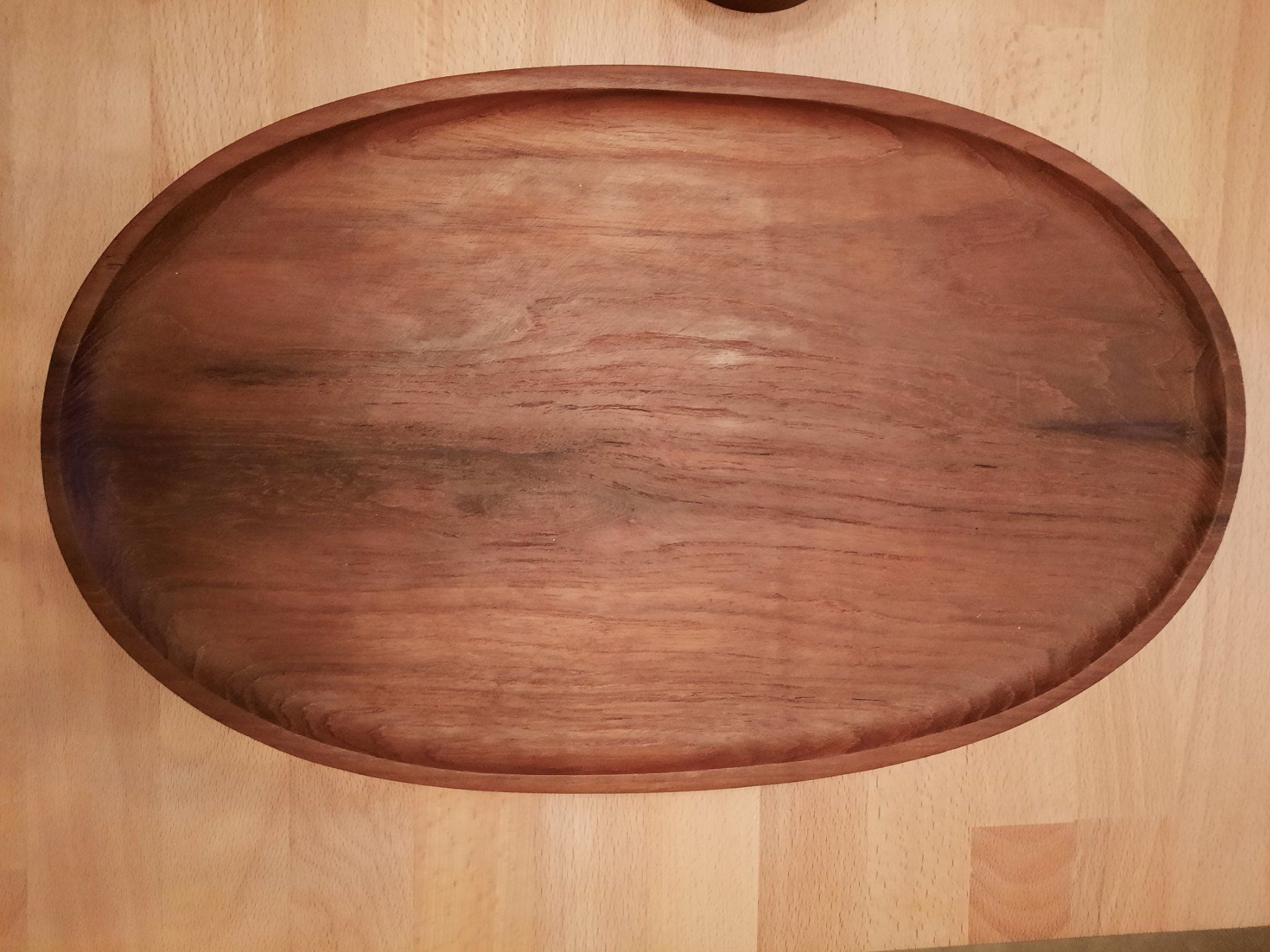 Servierplatten: Teegläserhalter-Set mit Serviertablett, Teakholz, Vintage, – Gebraucht aus Allschwil von saphira012 3
