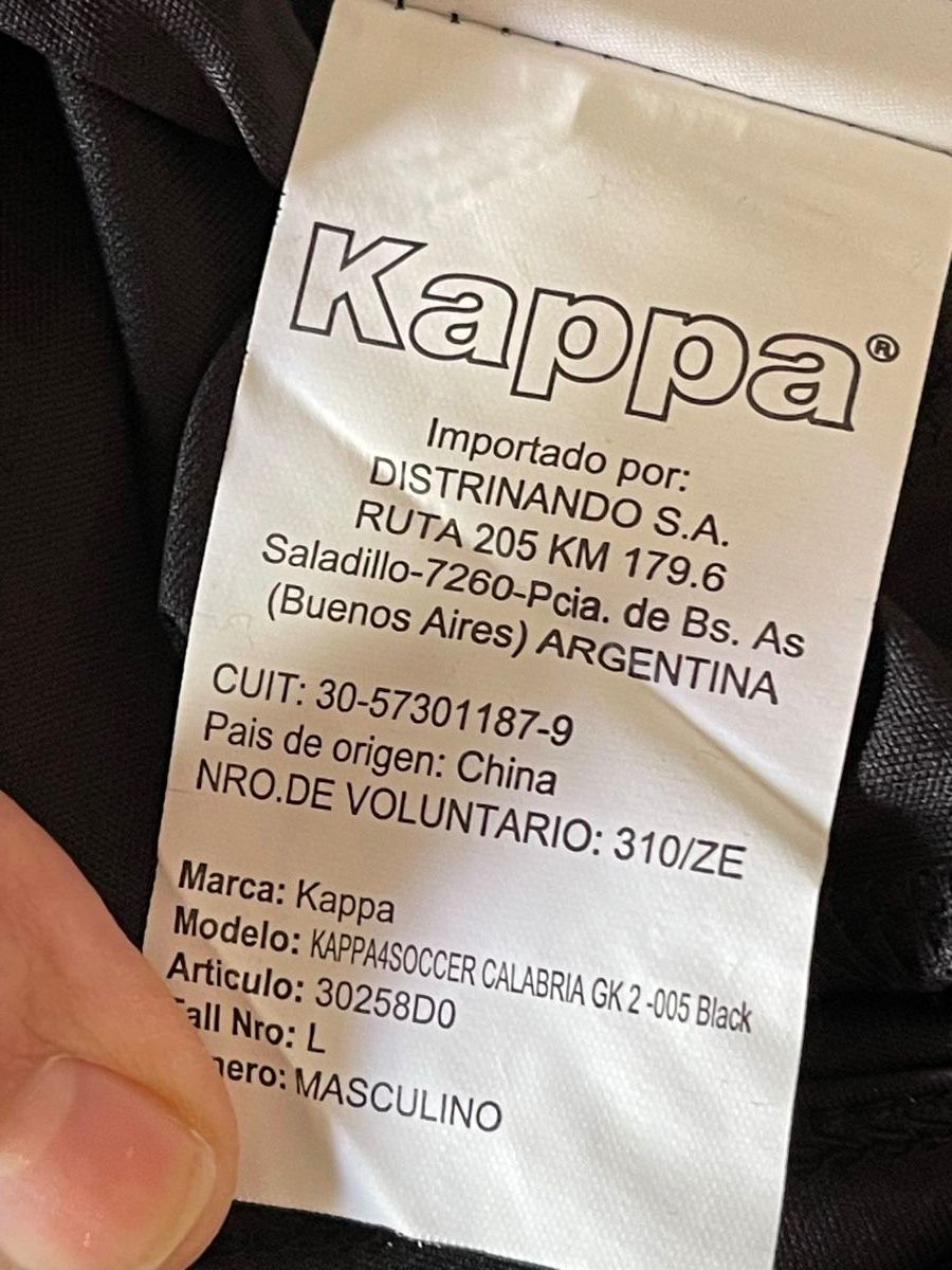 Kappa Canottiere & Pantaloni: Maillot pull  Kappa noir avec protections Large comme neuf – Nuovo (secondo la descrizione) da Kloten venduto da Vermicelles 7