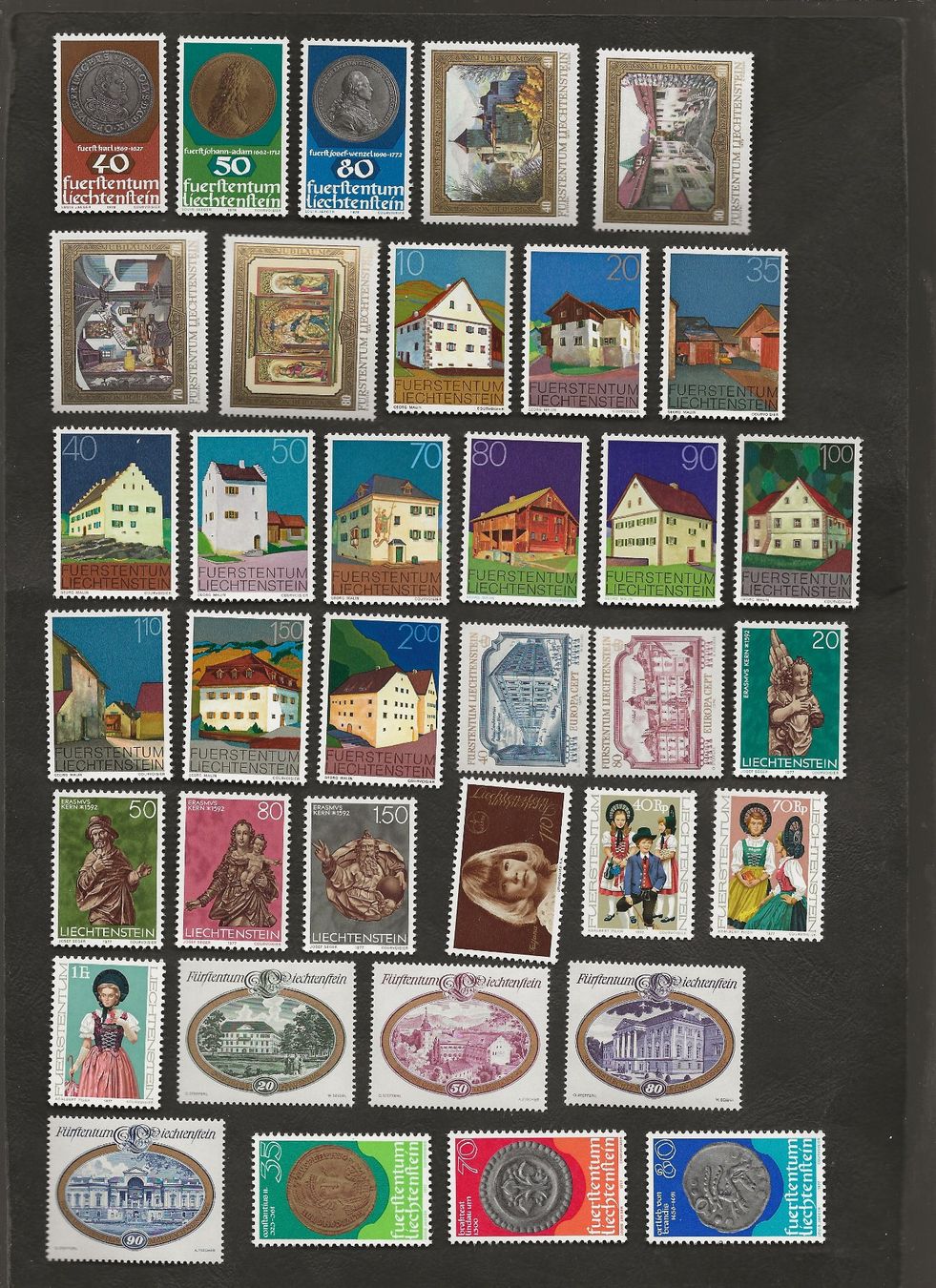 Tous les timbres: Liechtenstein 110 Marken postfrisch – D'occasion à Au ZH par xelagreb01 2